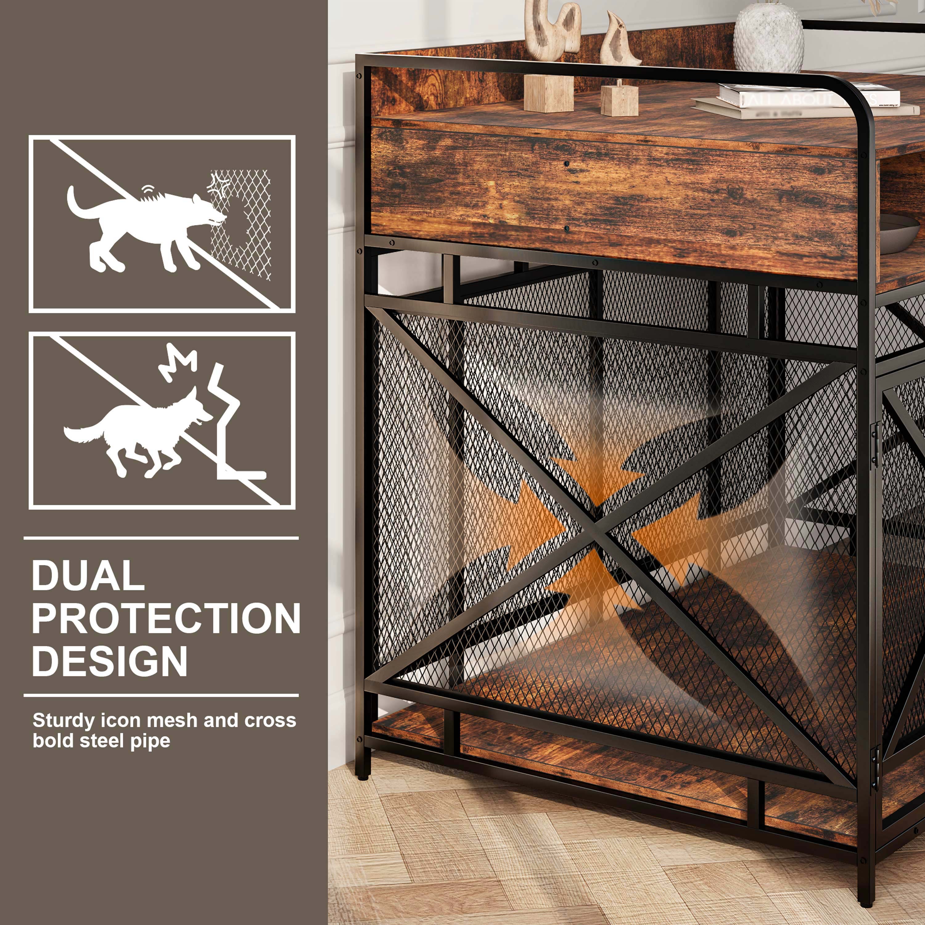 48" Heavy Duty Wooden Dog Crate End Table