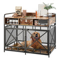 43" Heavy Duty Wooden Dog Crate End Table,